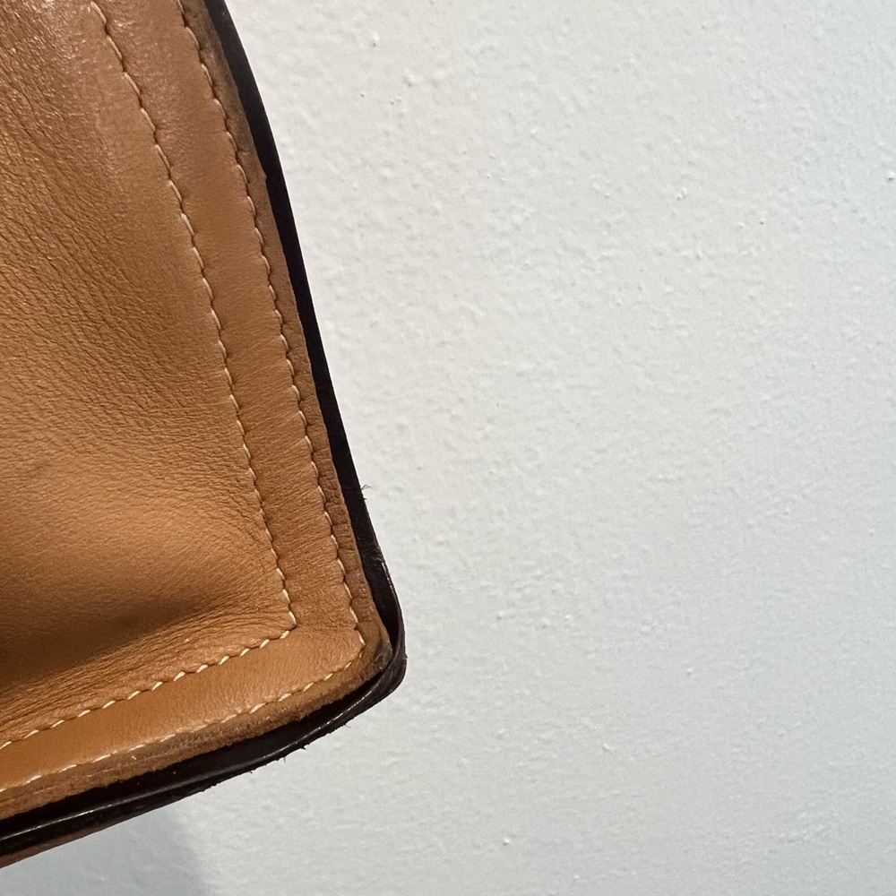 Coach Vintage Camel and Chocolate Brown Lined Shoulder Bag - Picture 14 of 15